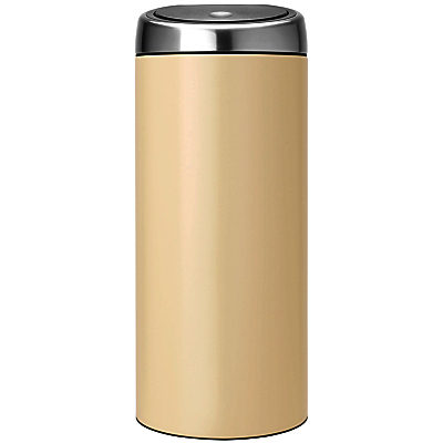 Brabantia Touch Bin with Fingerprint Proof Lid, Almond, 30L